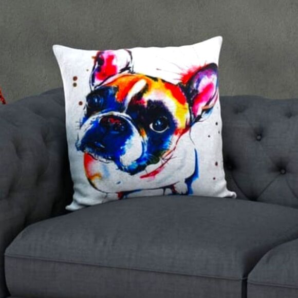 French Bulldog Pillow Cover - Picture 1 of 6
